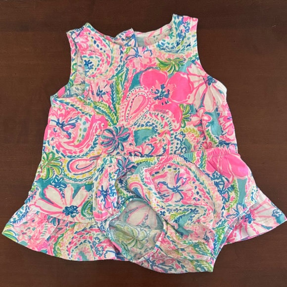 Lilly Pulitzer Other - Lilly Pulitzer Baby Girls Sleeveless Dress with Bloomers